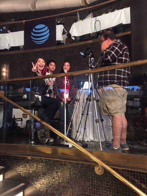 Some C2M® Team Members in front of camera