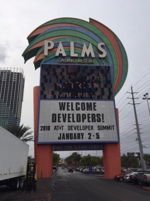 AT&T Developer Summit and Hackathon was located at the Palms Casino Resort in Las Vegas, NV.